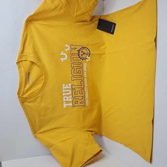 TRUE RELIGION YELLOW 3 EXTRA LARGE (XXXL) TSHIRT - Picture 5 of 10